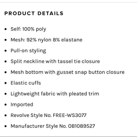 Free People All Tucks Printed Bodysuit Top - Picture 6 of 14